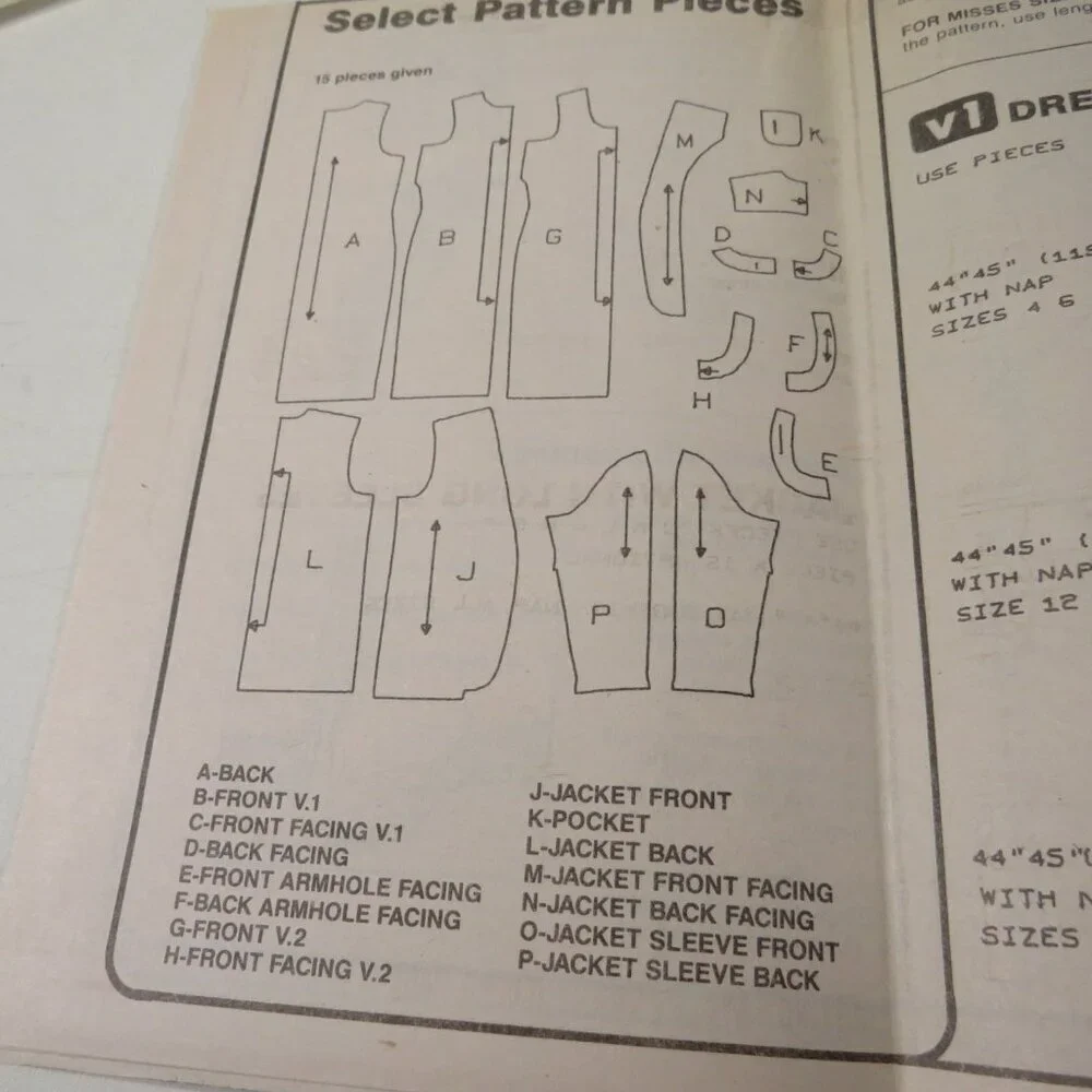 Simplicity 7329 Sewing Pattern Dress & Jacket size 12-18 UNCUT